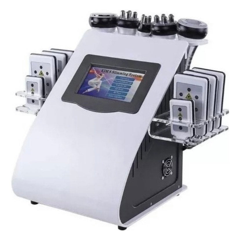 Cavitación 6 en 1 + RF + Lipolaser + Vacuum