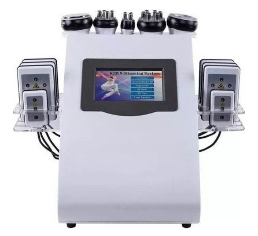 Cavitación 6 en 1 + RF + Lipolaser + Vacuum